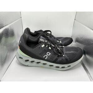 On Cloudsurfer Womens 9 Black Mint CloudTec Phase Running Shoe Swiss Engineering